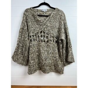 ii sisters open weave sweater